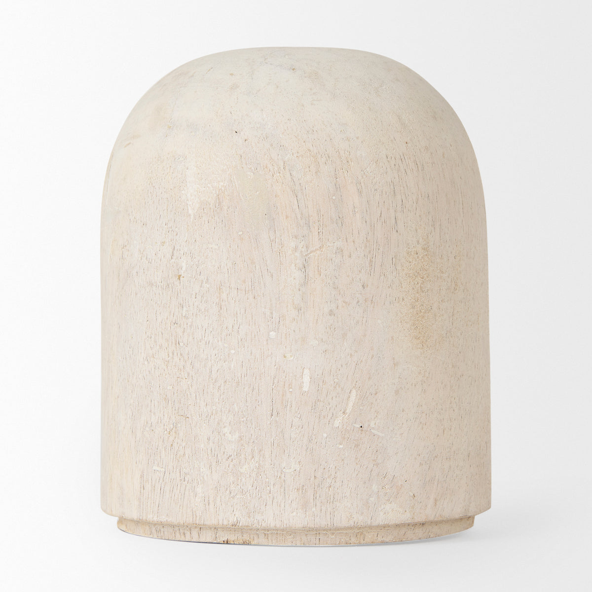Knox Short White-Wash Wood Decorative Object - Ornate Home