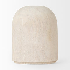 Knox Short White-Wash Wood Decorative Object - Ornate Home