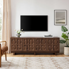 Knox Walnut 71 Inch TV Stand - Ornate Home