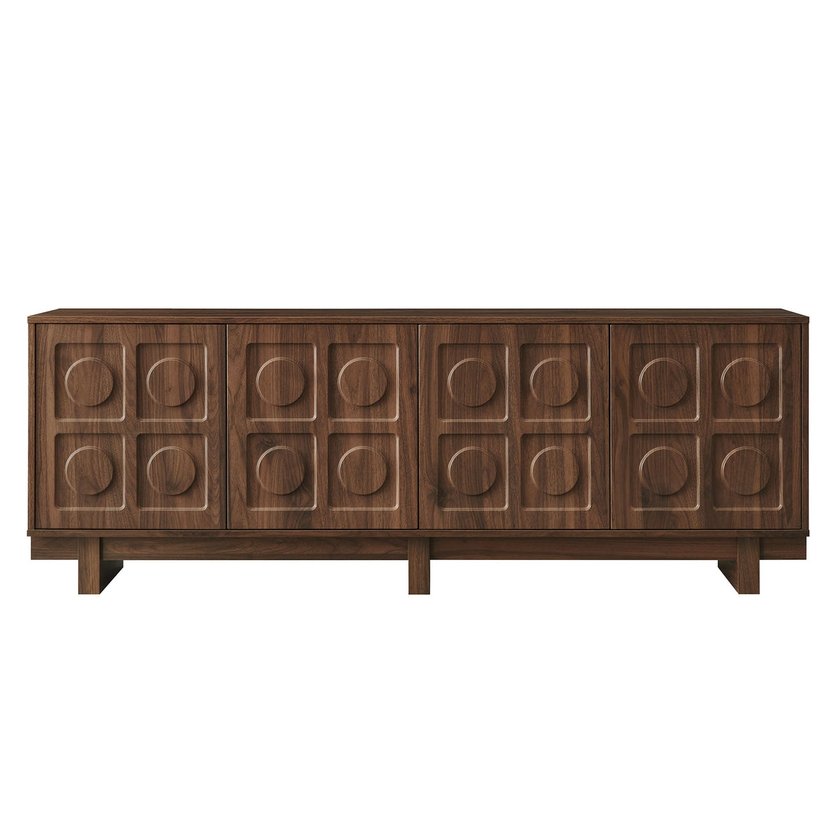 Knox Walnut 71 Inch TV Stand - Ornate Home