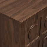 Knox Walnut 71 Inch TV Stand - Ornate Home
