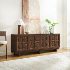 Knox Walnut 71 Inch TV Stand - Ornate Home