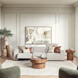 Knoxville Gray 3pc Sectional - Ornate Home