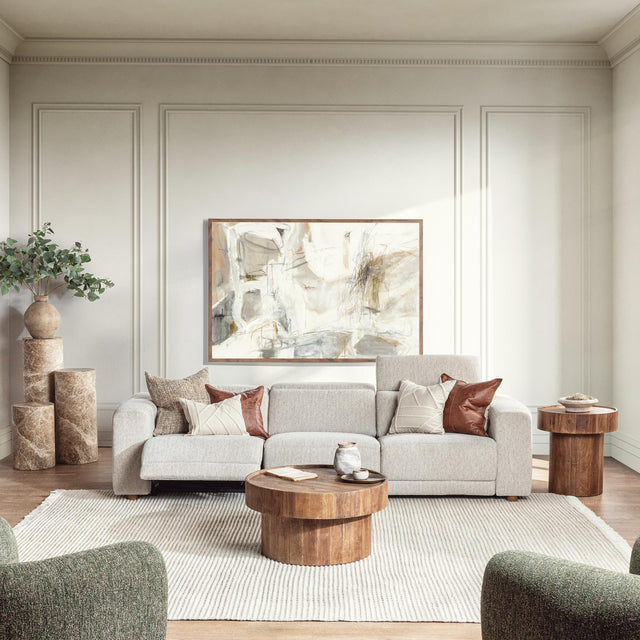 Knoxville Gray 3pc Sectional - Ornate Home
