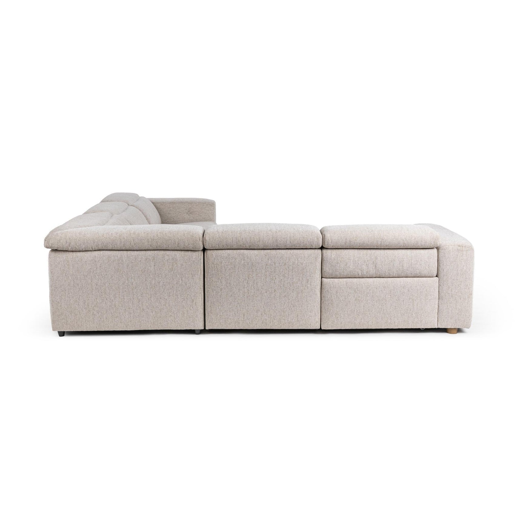Knoxville Gray 5pc Power Recliner Sectional - Ornate Home