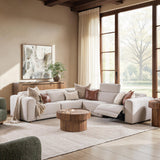 Knoxville Gray 5pc Power Recliner Sectional - Ornate Home