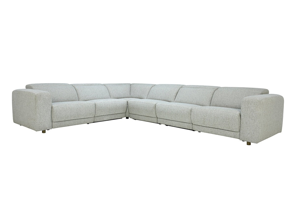 Knoxville Gray 6 Piece Power Recliner Sectional - Ornate Home