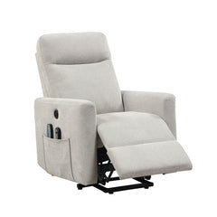 Koa Silver Power Lift Chair With Massage Heat And Charging Port - Ornate Home