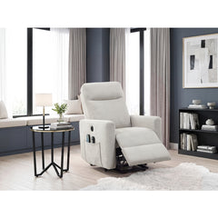 Koa Silver Power Lift Chair With Massage Heat And Charging Port - Ornate Home