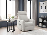 Koa Silver Power Lift Chair With Massage Heat And Charging Port - Ornate Home