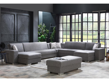 Kobe Gray Modular Wedge - Ornate Home