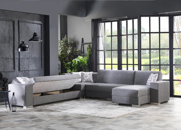 Kobe Gray Modular Wedge - Ornate Home