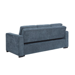 Koben Blue Convertible Sofa With Pull-out Bed - Ornate Home