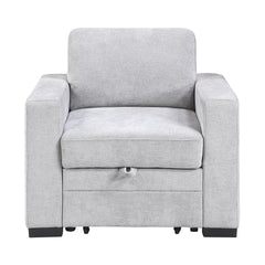 Koben Gray Convertible Chair With Pull-out Bed - Ornate Home
