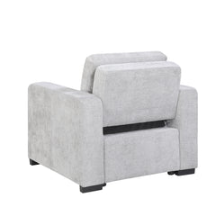 Koben Gray Convertible Chair With Pull-out Bed - Ornate Home