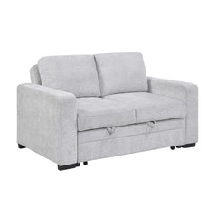 Koben Gray Convertible Loveseat With Pull-out Bed - Ornate Home