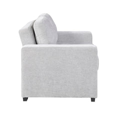 Koben Gray Convertible Loveseat With Pull-out Bed - Ornate Home