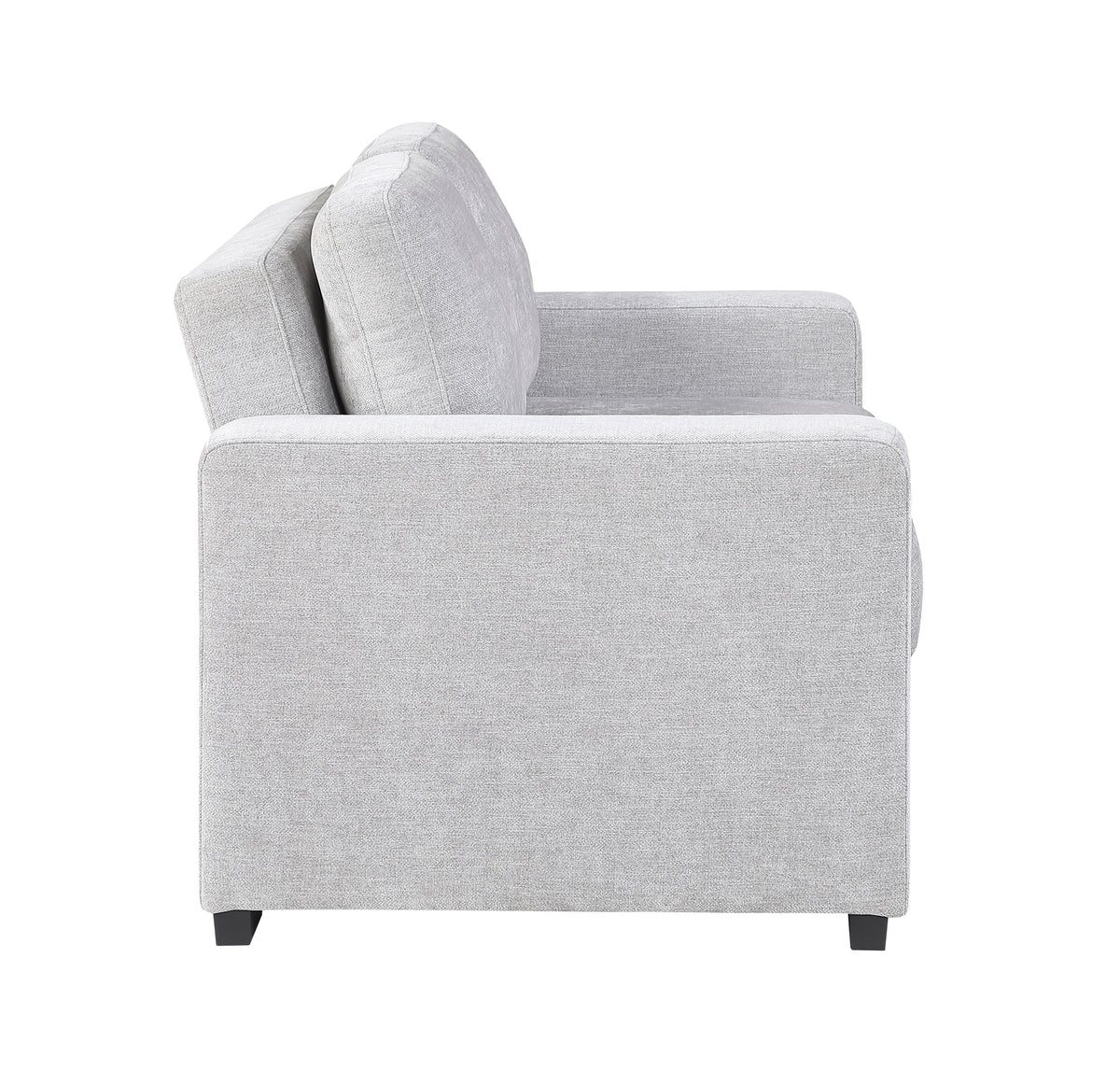 Koben Silver Convertible Loveseat With Pull-out Bed - Ornate Home