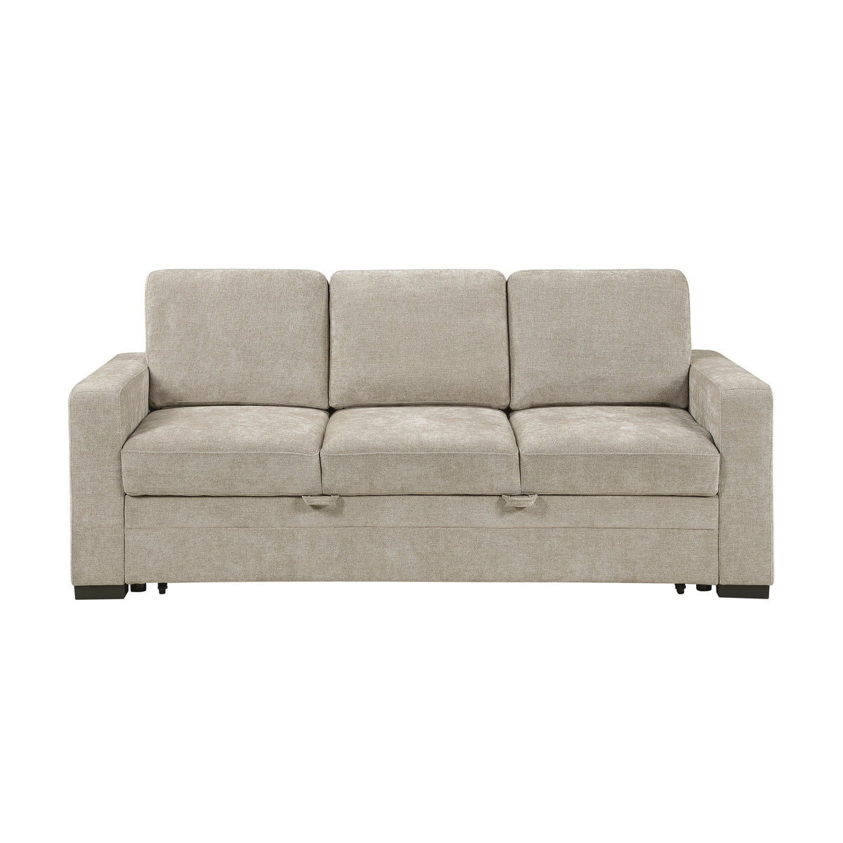 Koben Silver Convertible Sofa With Pull-out Bed - Ornate Home