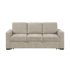 Koben Silver Convertible Sofa With Pull-out Bed