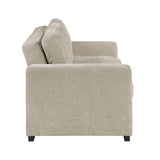 Koben Silver Convertible Sofa With Pull-out Bed - Ornate Home