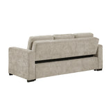 Koben Silver Convertible Sofa With Pull-out Bed - Ornate Home