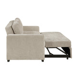 Koben Silver Convertible Sofa With Pull-out Bed - Ornate Home