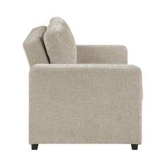 Koben Tan Convertible Loveseat With Pull-out Bed - Ornate Home