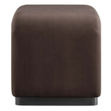 Koda Black/Chocolate Brown Performance Velvet Waterfall Stool - Ornate Home