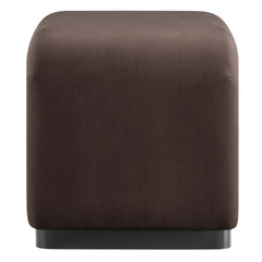 Koda Black/Chocolate Brown Performance Velvet Waterfall Stool - Ornate Home