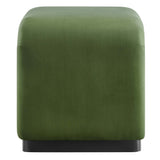 Koda Black/Moss Green Performance Velvet Waterfall Stool - Ornate Home