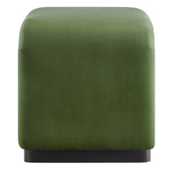 Koda Black/Moss Green Performance Velvet Waterfall Stool - Ornate Home
