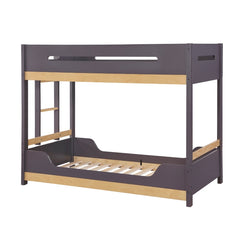 Koda Brown/Charcoal Twin Bunk Bed - Ornate Home
