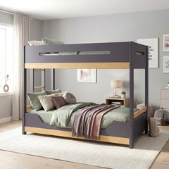Koda Brown/Charcoal Twin Bunk Bed - Ornate Home