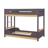 Koda Brown/Charcoal Twin Bunk Bed - Ornate Home