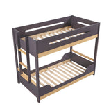 Koda Brown/Charcoal Twin Bunk Bed - Ornate Home