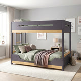 Koda Brown/Charcoal Twin Bunk Bed - Ornate Home