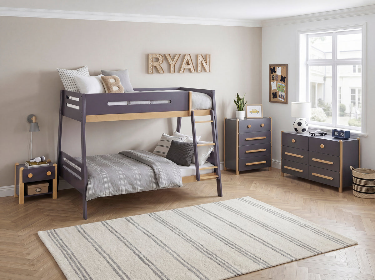 Koda Brown Twin/Full Bunk Bed - Ornate Home