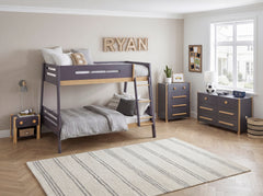 Koda Brown Twin/Full Bunk Bed - Ornate Home