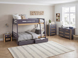Koda Brown Twin/Full Bunk Bed - Ornate Home