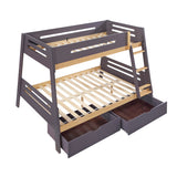 Koda Brown Twin/Full Bunk Bed - Ornate Home