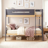 Koda Brown Twin/Full Bunk Bed - Ornate Home