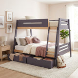Koda Brown Twin/Full Bunk Bed - Ornate Home