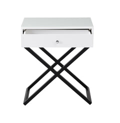 Koda White 23"W Nightstand - Ornate Home