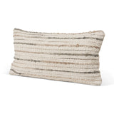 Kodi Cream 14x26 Lumbar Pillow Cover with Down Filler (Set of 2) - Ornate Home
