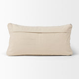 Kodi Cream 14x26 Lumbar Pillow Cover with Down Filler (Set of 2) - Ornate Home