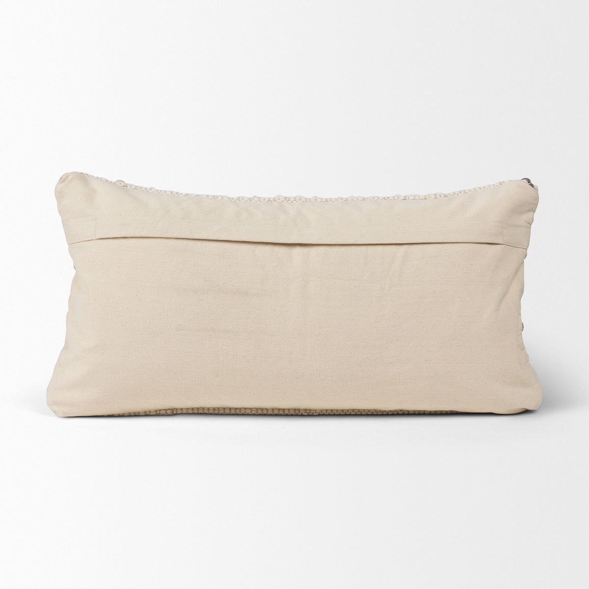 Kodi Cream 14x26 Lumbar Pillow Cover with Down Filler (Set of 2) - Ornate Home