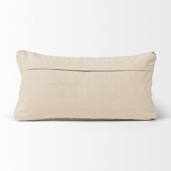 Kodi Cream 14x26 with Stripes Lumbar Pillow Cover - Ornate Home