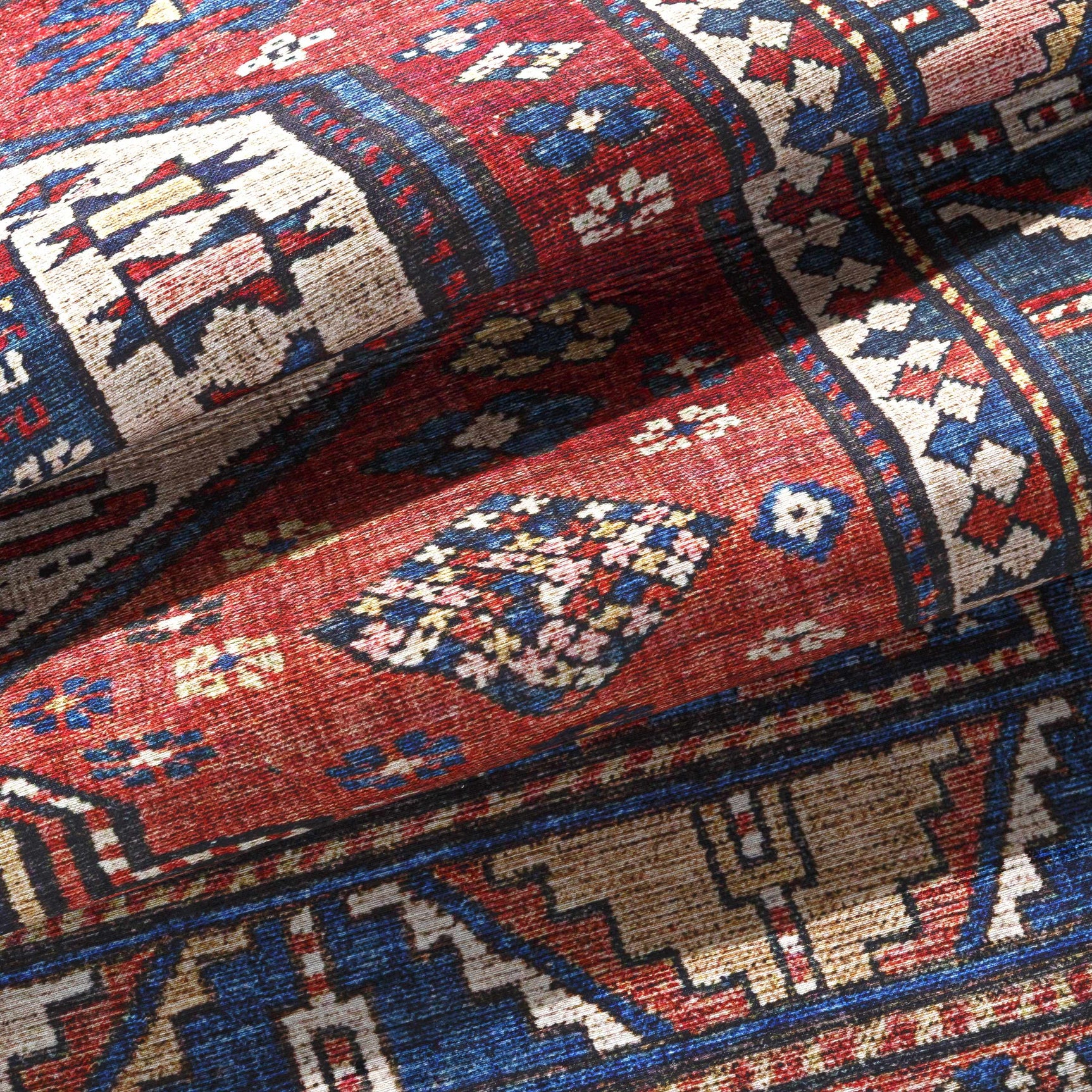 Kodiak Red&Blue Oriental Area Rug - Ornate Home