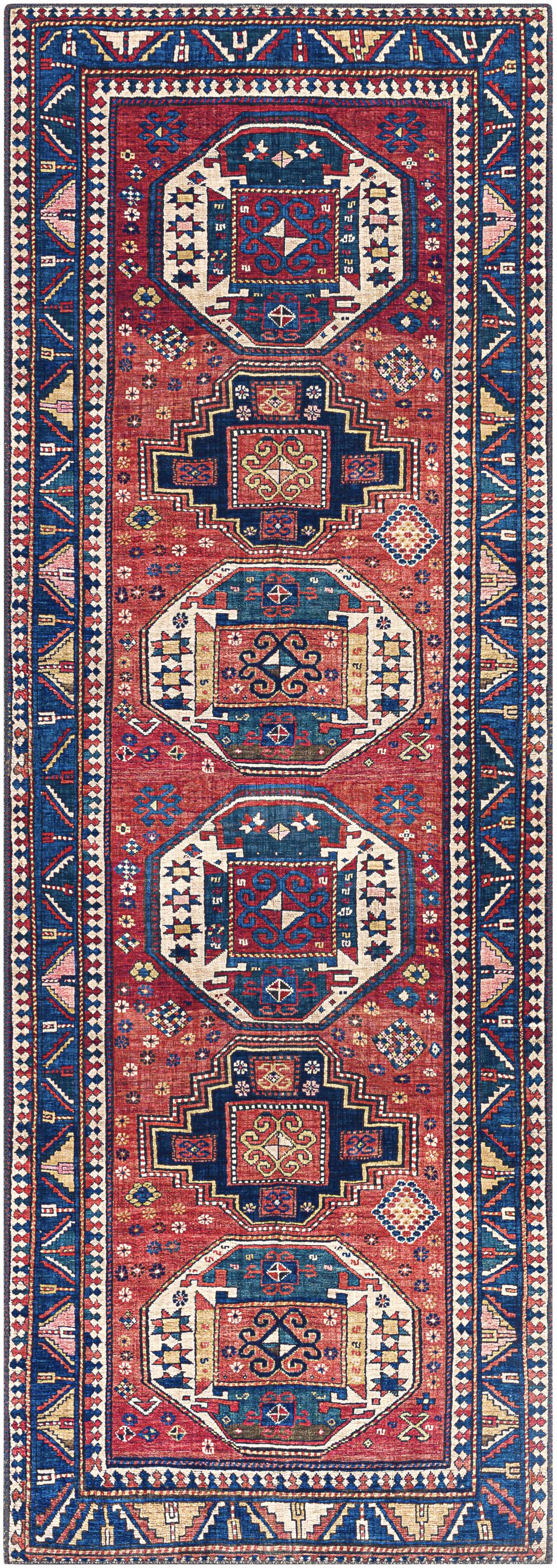 Kodiak Red&Blue Oriental Area Rug - Ornate Home